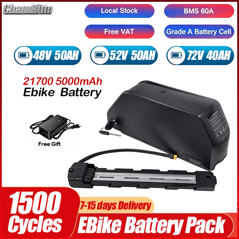 Electric bicycle 36v 48v 52v 2 - огляд і ціна Electric Bicycle Battery 72V 30Ah