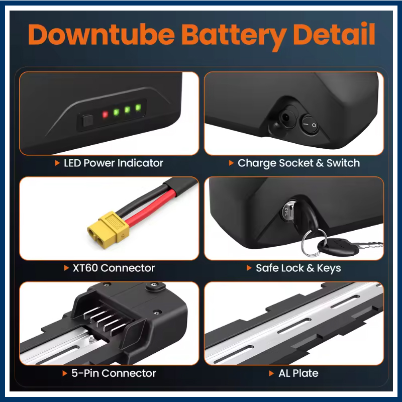 Electric bicycle 36v 48v 52v 2 - огляд і ціна Electric Bicycle Battery 72V 30Ah