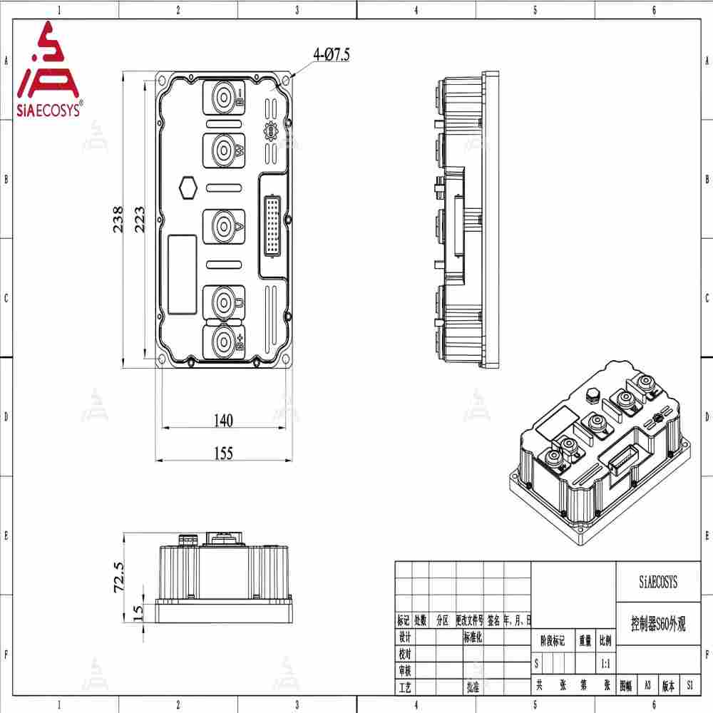 ND961200 Fardriver 96V 600A 12 - огляд і ціна Programmable Bldc Motor Controller 96V