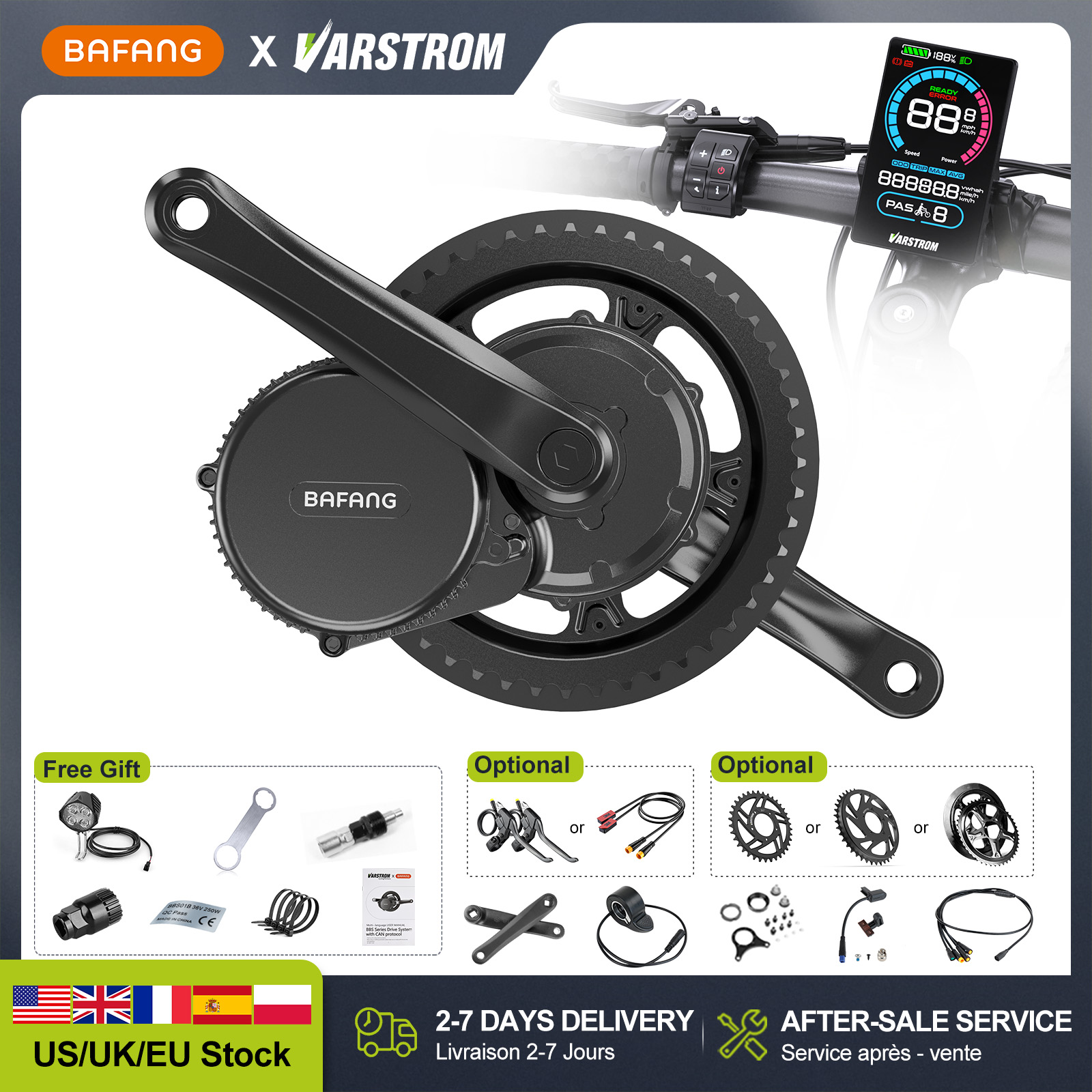 [US Stock] BAFANG 48V 500W 750 - огляд і ціна Bafang Bbshd 1000W Conversion Kit