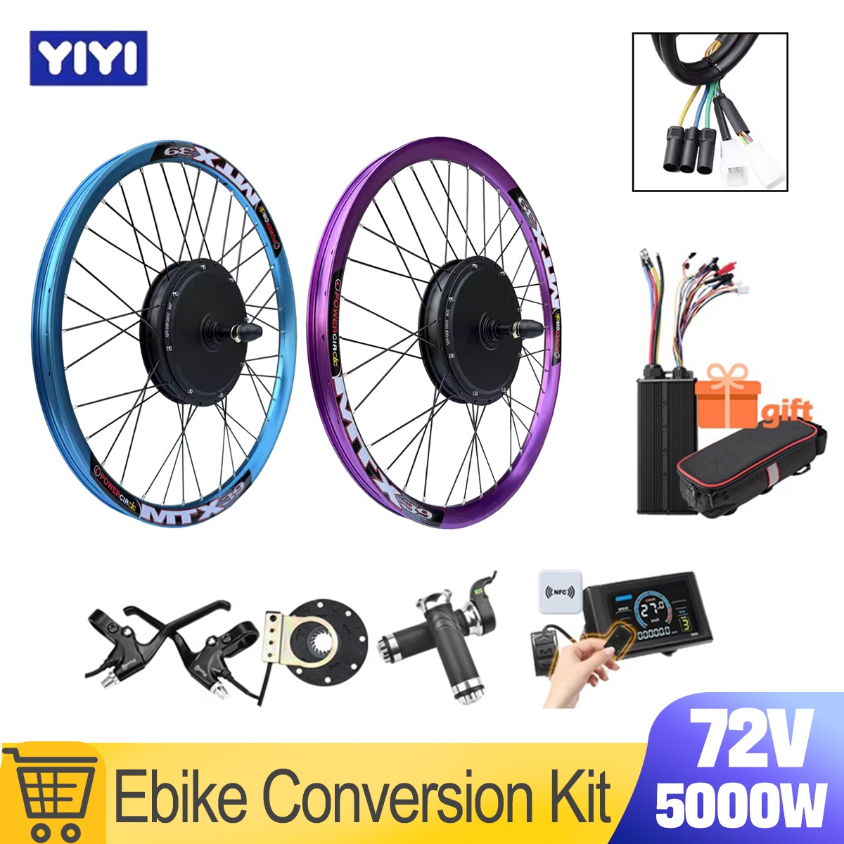 New MTX39 72V 5000W EBike Conv - огляд і ціна Ebike Conversion Kit 72V 3000W