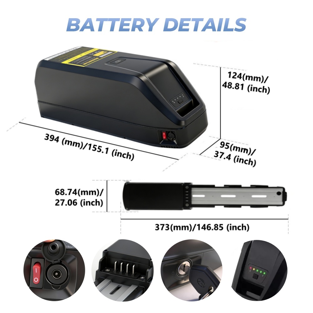 Upgrade 36V 48V Lithium Batter - огляд і ціна Ebike Battery 48V 20Ah Hailong