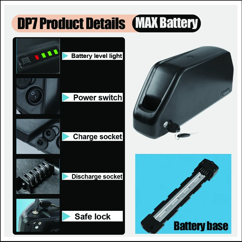 Polly Electric bicycle bike ba - огляд і ціна Electric Bicycle Battery 72V 30Ah