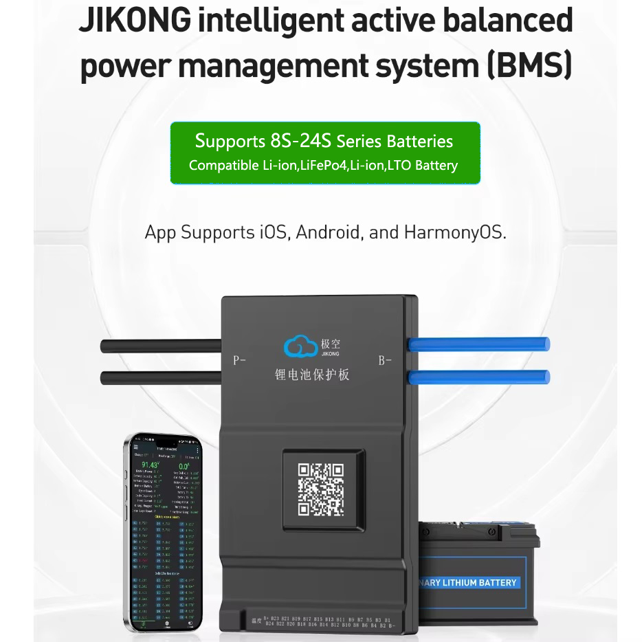 JK BMS Active Balance 150A 200 - огляд і ціна Smart Bms 72V 20S 150A Bluetooth