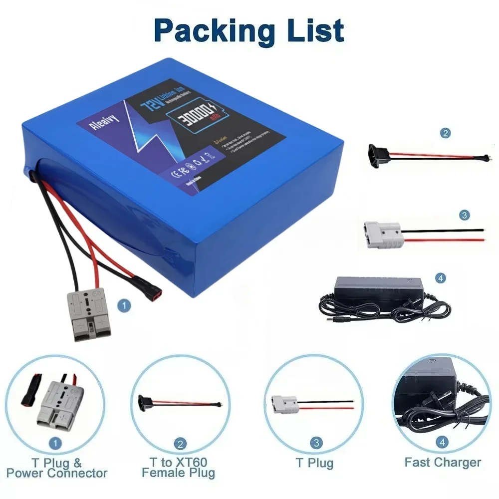 72V 30Ah High Power Fast Charg - огляд і ціна Electric Bicycle Battery 72V 30Ah