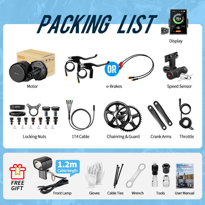 Bafang UART Mid Drive Motor 75 - огляд і ціна Bafang Bbs02B 48V 750W Mid Drive Kit