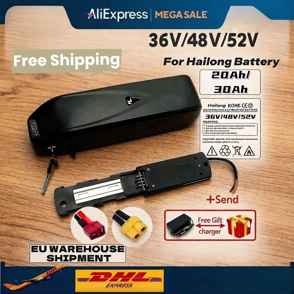 New for Hailong 36V 48V 52V Br - огляд і ціна Ebike Battery 48V 20Ah Hailong