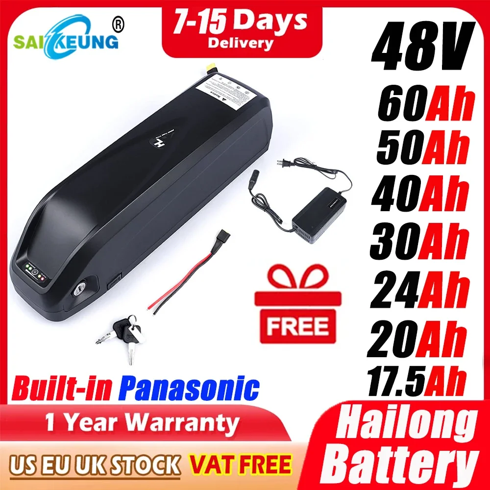 Original 48V 52V 20AH 60V Ebik - огляд і ціна Ebike Battery 48V 20Ah Hailong