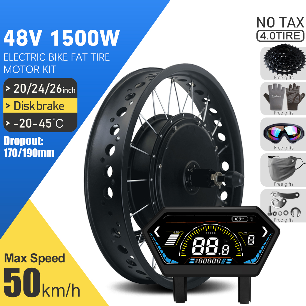 Electric Fat Bike Kit 48V 1500 - огляд і ціна 72V 5000W Hub Motor Kit