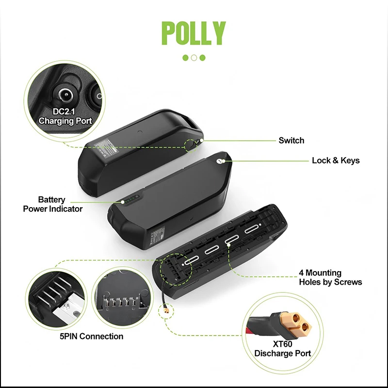 Electric bike Down Tube 48V 52 - огляд і ціна Electric Bicycle Battery 72V 30Ah