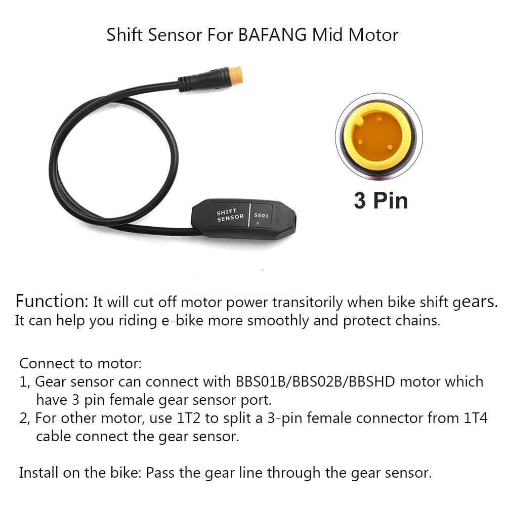 E-bike Gear Shift Sensor for B - огляд і ціна Bafang Bbs02B 48V 750W Mid Drive Kit