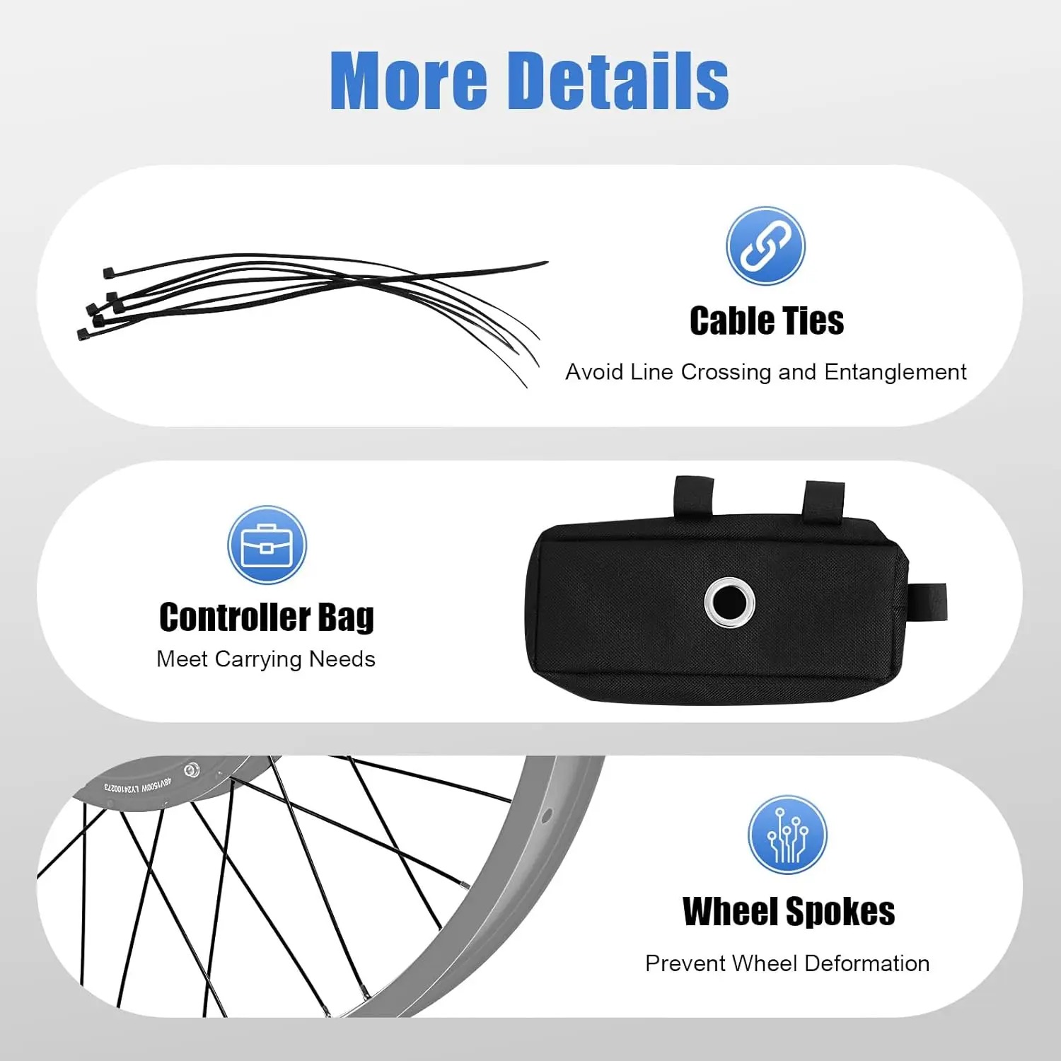 48V 1500W Electric Bike Conver - огляд і ціна 72V 5000W Hub Motor Kit
