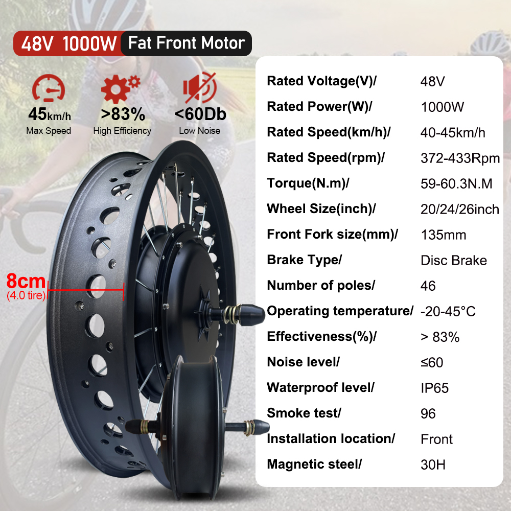 Fat E-Bike Conversion Kit 48V  - огляд і ціна 72V 5000W Hub Motor Kit