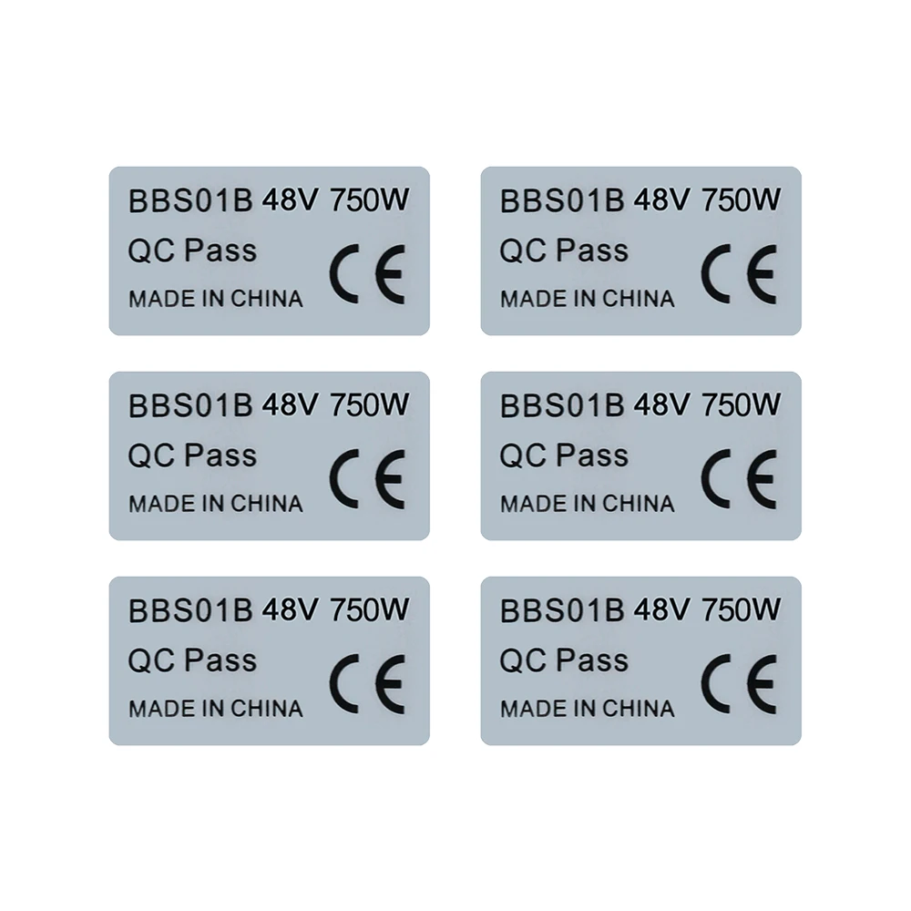 6pcs 36V 250W 48V 750W Sticker - огляд і ціна Bafang Bbs02B 48V 750W Mid Drive Kit